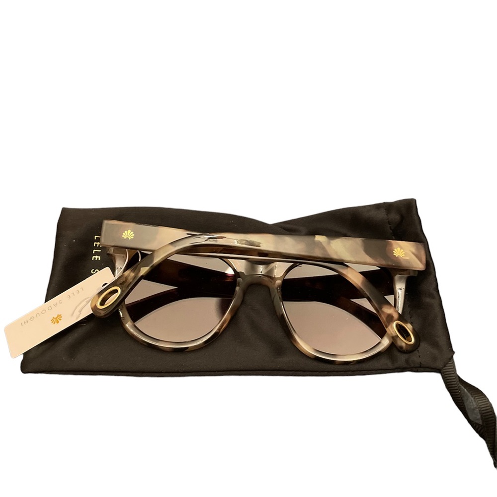 Lele Sadoughi Tortoise Brooklyn Sunglasses